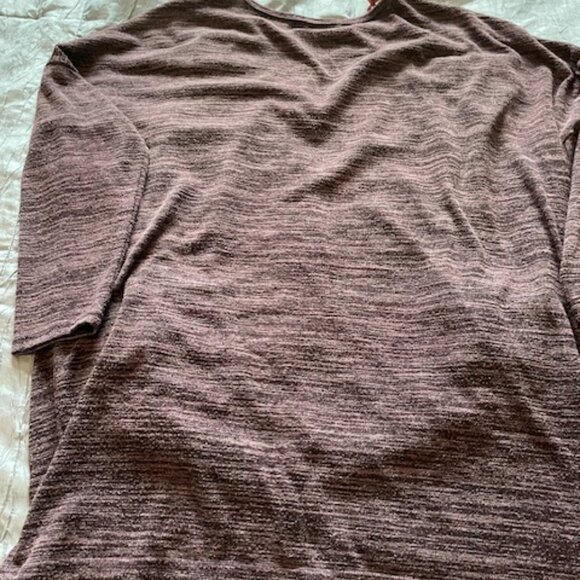 Doe & Rae - purple/black Draped Loose Top Size M/L - Picture 12 of 12